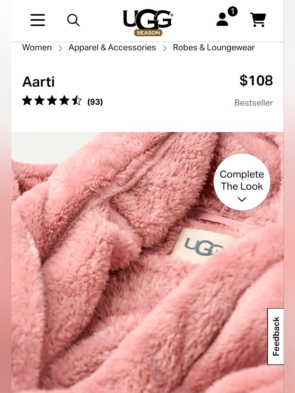 Ugg Aarti Robe - Picture 3 of 3